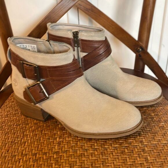 Timberland Sutherlin ankle grey suede buckle booties 7 - Picture 3 of 11